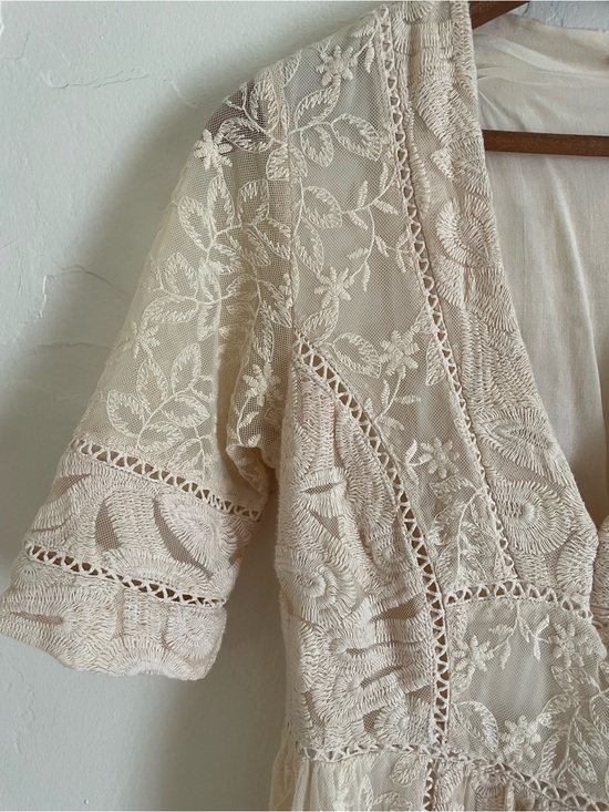 Free People Dresses & Skirts - Cream Embroidered Lace free people dress